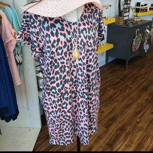 *NEW* Pink Leopard Tshirt Dress